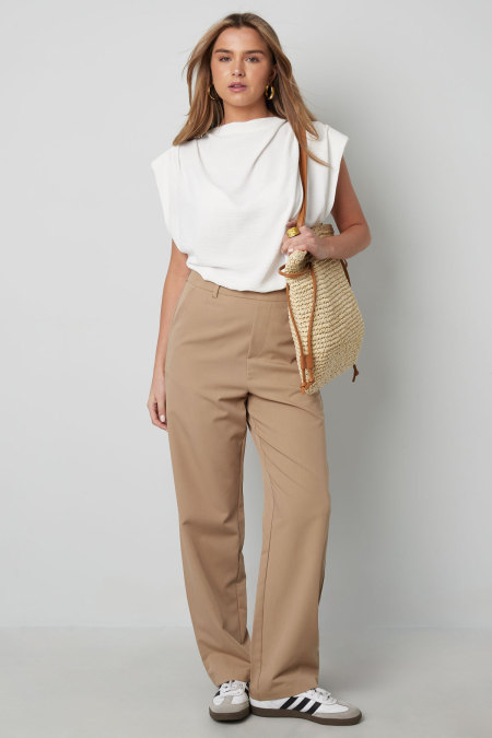 Cotton Blend Femme Wide Leg Bodysuit Printemps/Été Comfort Fit