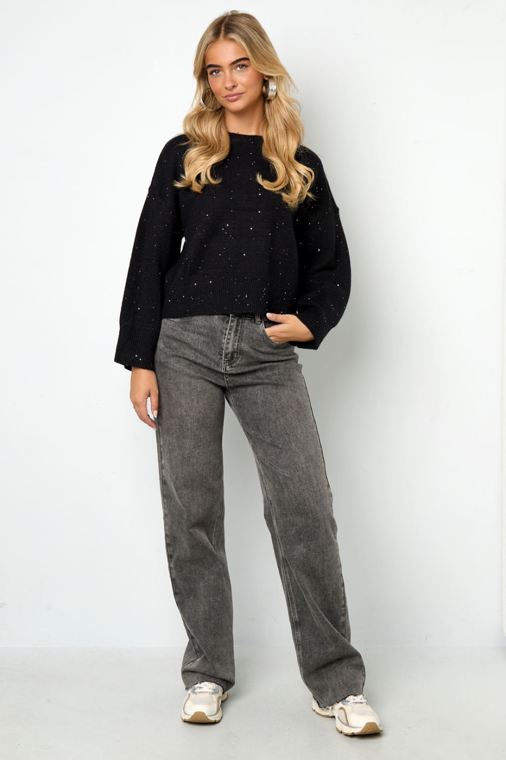 Pulls Tricotés Fibres De Polyester Femmes Style Décontracté Couleur Unie Automne/Hiver Image10