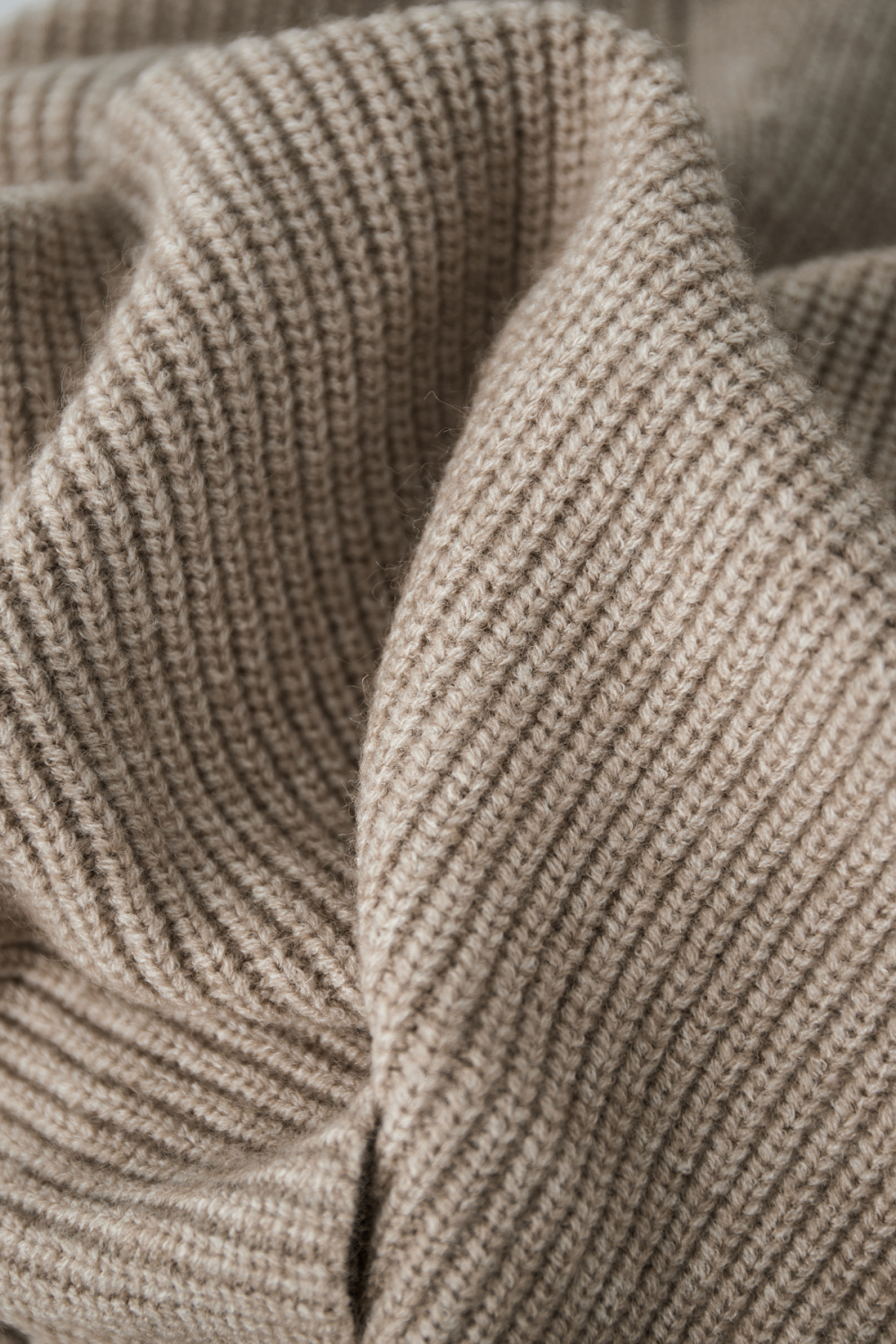 Pull En Laine Mélangée Tricoté Pour Femme À Demi-Fermeture Éclair Texture Côtes h5Image9