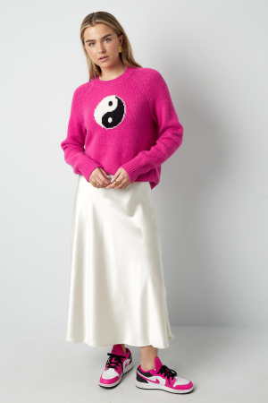 Tricot Coton Pulls Femme Symbole Yin Yang h5 Image2