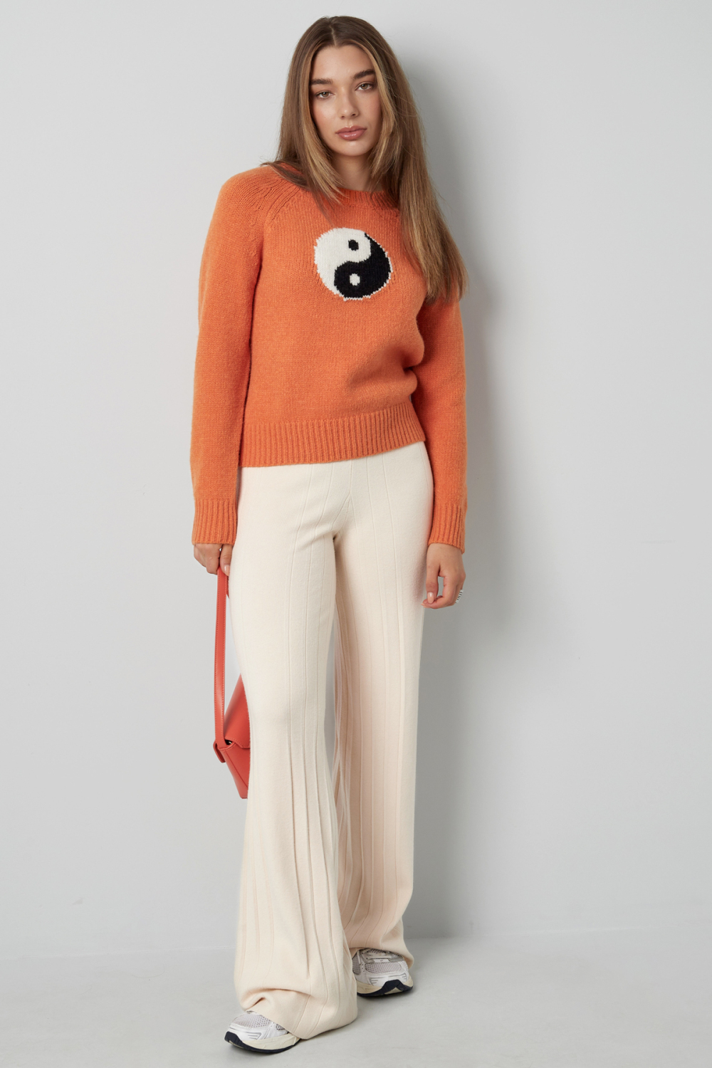Tricot Coton Pulls Femme Symbole Yin Yang Image9