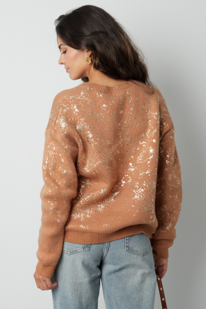 Pulls Tricotés En Fibre De Polyester Pour Femmes Design À Motifs Sportif h5 Image8