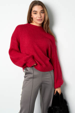 Pull En Maille Nylon Femme Oversized Coupe Lâche h5 Image5