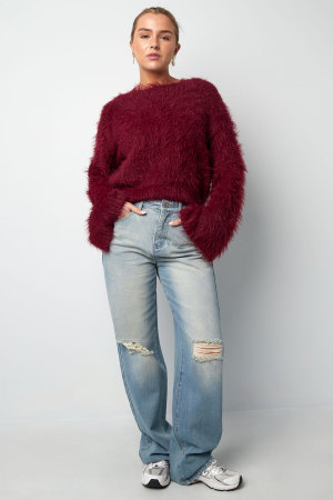Pull En Fourrure Synthétique Femme Coupe Courte Texture Douce h5 Image7