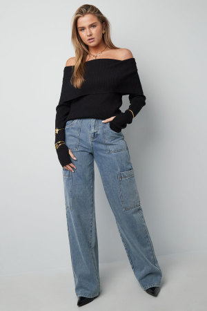 Pull En Viscose Femme Design Épaules Dénudées Confort Ajustement h5 Image6