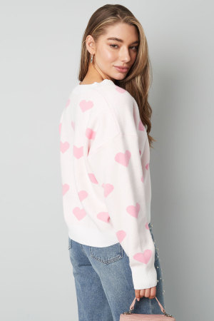 Viscose Tricotée Cardigan Femme Mignon Motif Cœur Automne/Hiver h5 Image10