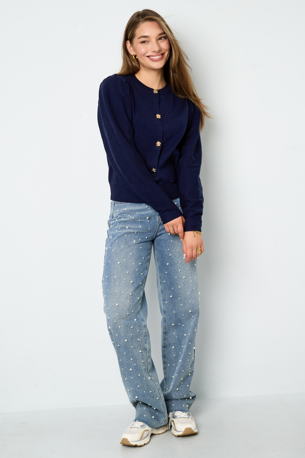 Cardigan Tricoté Viscose Femme Automne/Hiver Décontracté Couleur Unie Image10