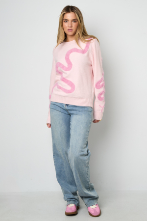 Pulls Tricotés En Fibre De Polyester Pour Femmes Style Décontracté Contraste De Couleurs h5 Image4