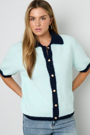 Pull En Fibre De Polyester Tricoté Pour Femme Style Décontracté Contraste De Couleurs h5 Image7