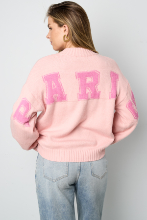 Pull Tricoté Fibre De Polyester Femme Casual Lettres h5 Image11