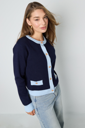 Pull En Polyester Tricoté Femme Style Décontracté Contraste De Couleurs h5 Image7