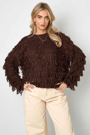 Pull Tricoté À Franges h5 Image6