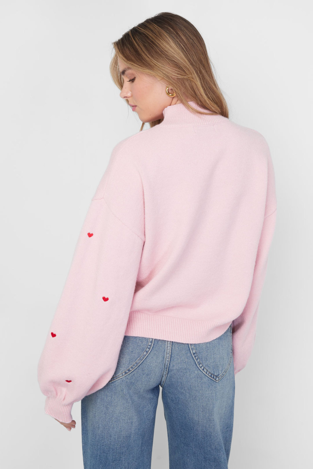 Pull Tricoté À Cœurs Image9