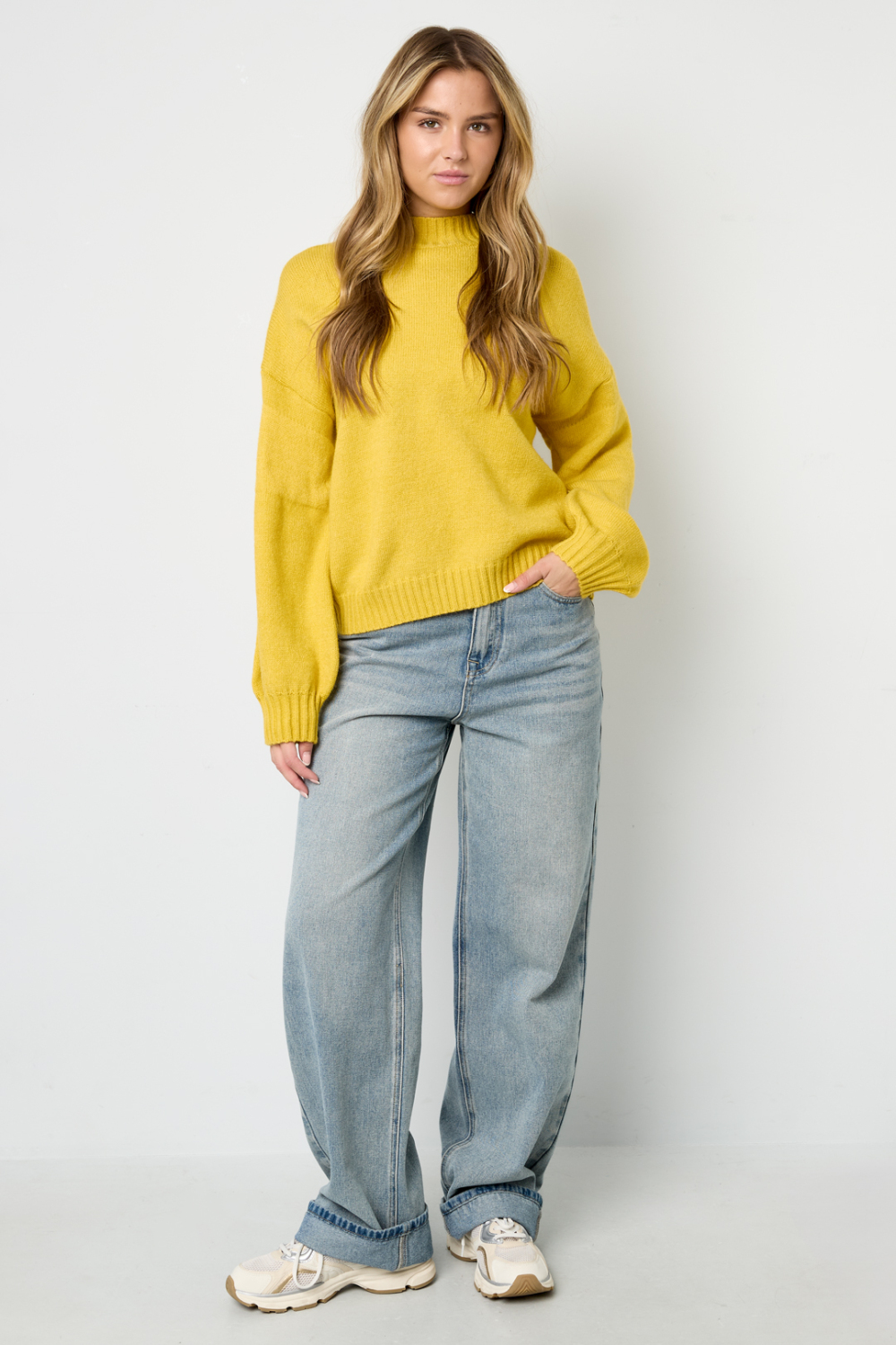 Pull Tricoté Fibre De Polyester Femme Casual Lettres Image14
