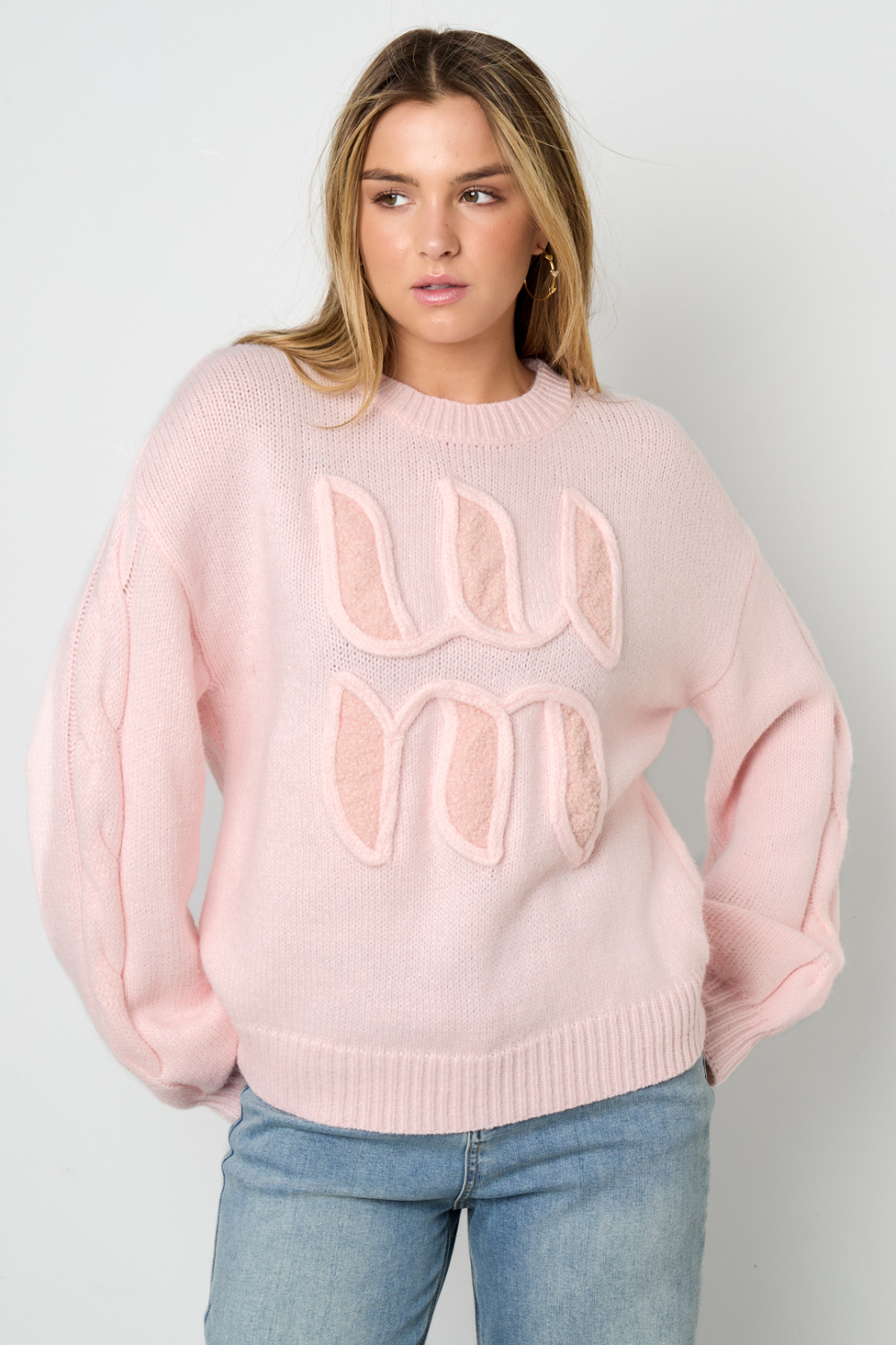 Pulls Tricotés Fibres De Polyester Femmes Casual Lettres h5Image10
