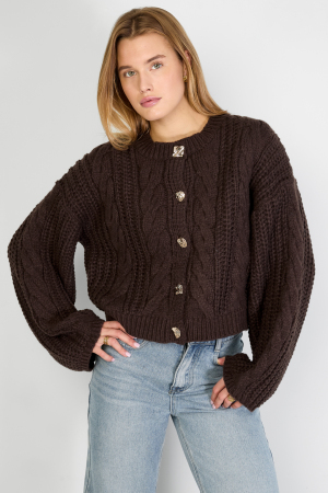 Gilet En Maille Torsadée h5 Image12