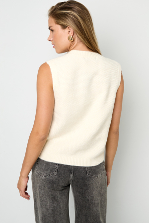 Veste Tricotée Fibre De Polyester Femme Tricotée Décontractée Couleur Unie h5 Image11