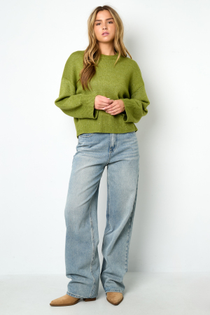 Pulls Tricotés Fibres De Polyester Femmes Style Décontracté Couleur Unie Automne/Hiver h5 Image7