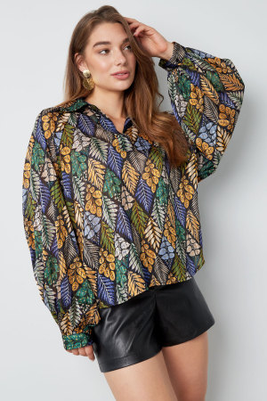Blouse En Polyester Femme Oversized Imprimé Floral h5 Image8