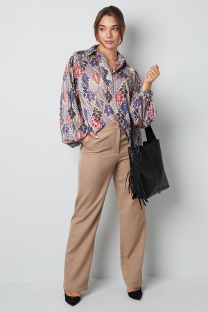 Blouse En Polyester Femme Oversized Imprimé Floral h5 Image4