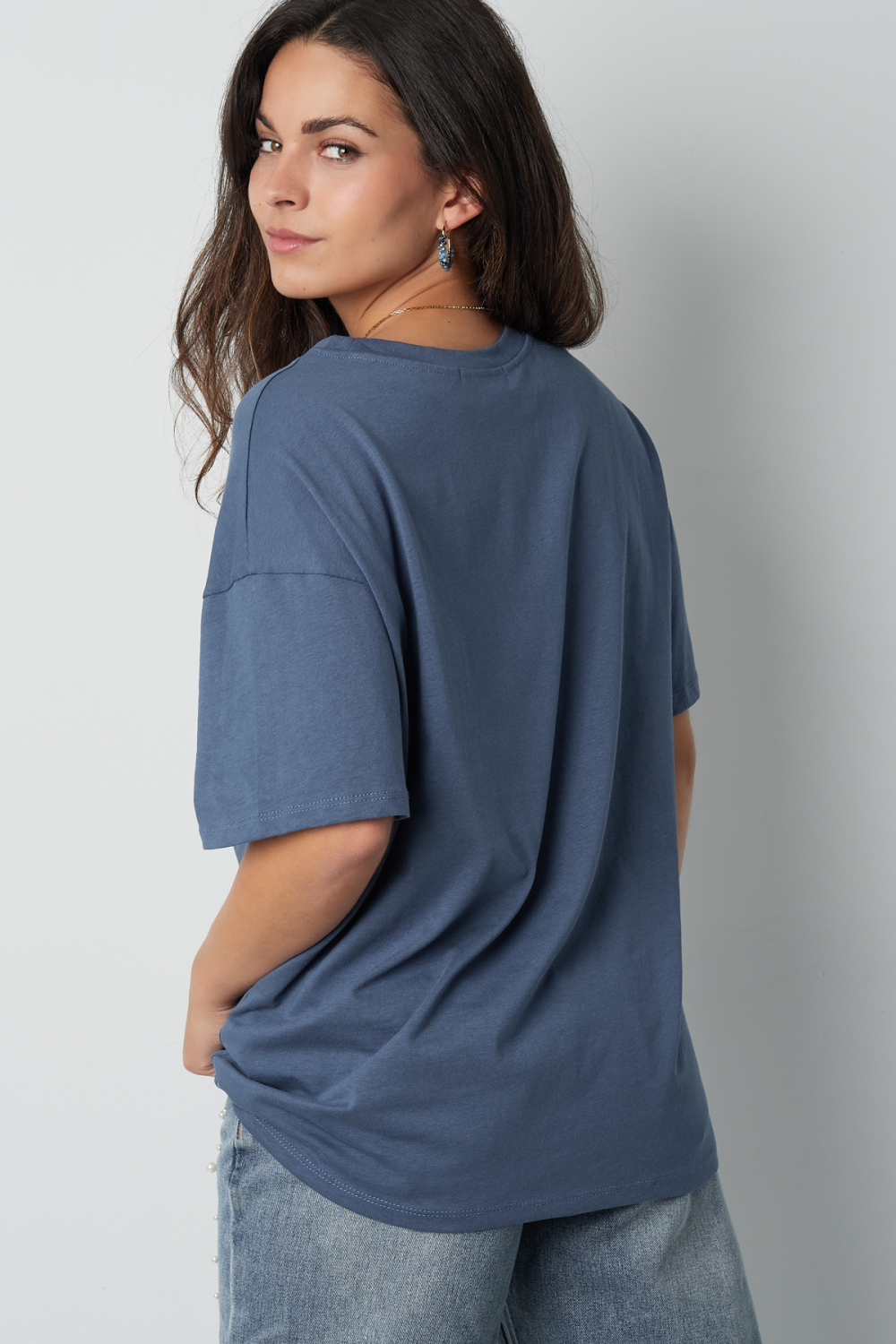 Coton T-Shirt Femme Oversized Imprimé Mon Cheri h5Image6