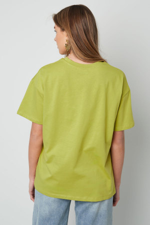 Coton T-Shirt Femme Oversized Logo Minimaliste h5 Image4
