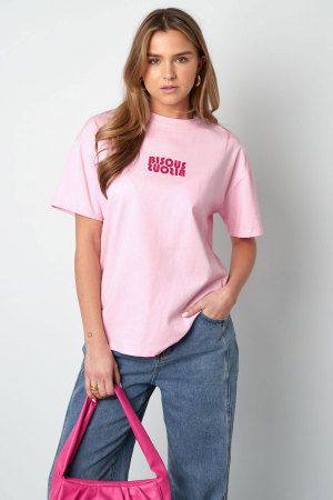 Coton T-Shirt Femme Oversized Logo Print h5 Image3