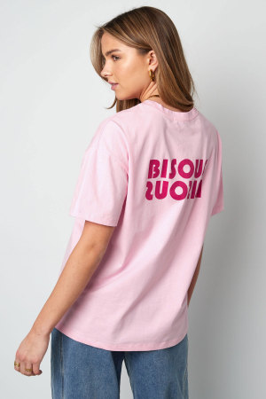 Coton T-Shirt Femme Oversized Logo Print h5 Image4