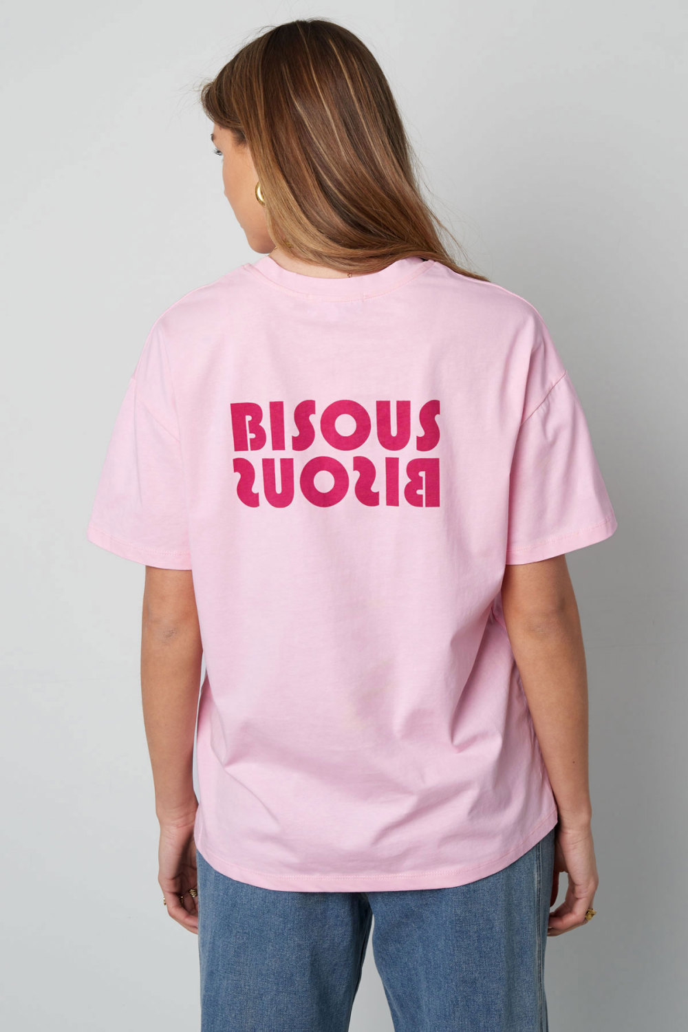 Coton T-Shirt Femme Oversized Logo Print Image5