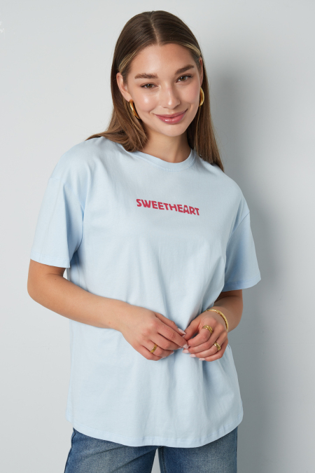 T-shirt Femme Tricoté Casual Lettres
