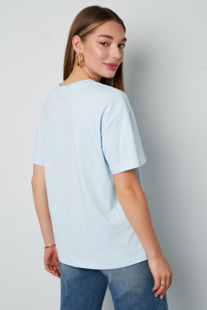 T-Shirt Femme Tricoté Casual Lettres h5 Image8