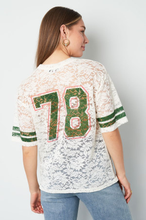 Fibre Polyester T-Shirt Femme Sporty Contraste De Couleurs h5 Image4
