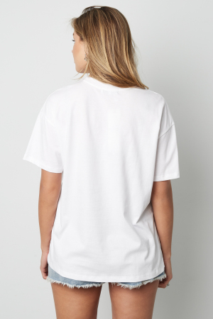 Coton T-Shirt Femme Printemps/Été Lettres h5 Image7