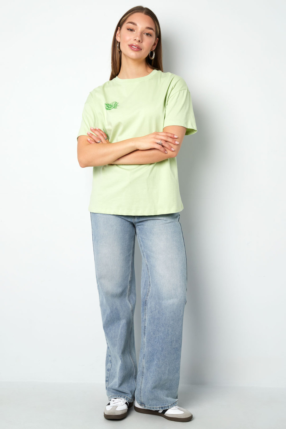 T-Shirt Femme Tricoté Casual Botanique h5Image7