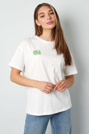 T-Shirt Femme Tricoté Casual Botanique h5 Image4