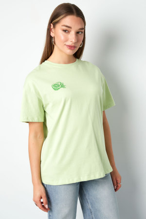 T-Shirt Femme Tricoté Casual Botanique h5 Image9