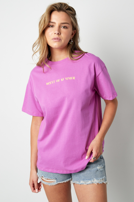 Coton T-shirt Femme Casual Lettres