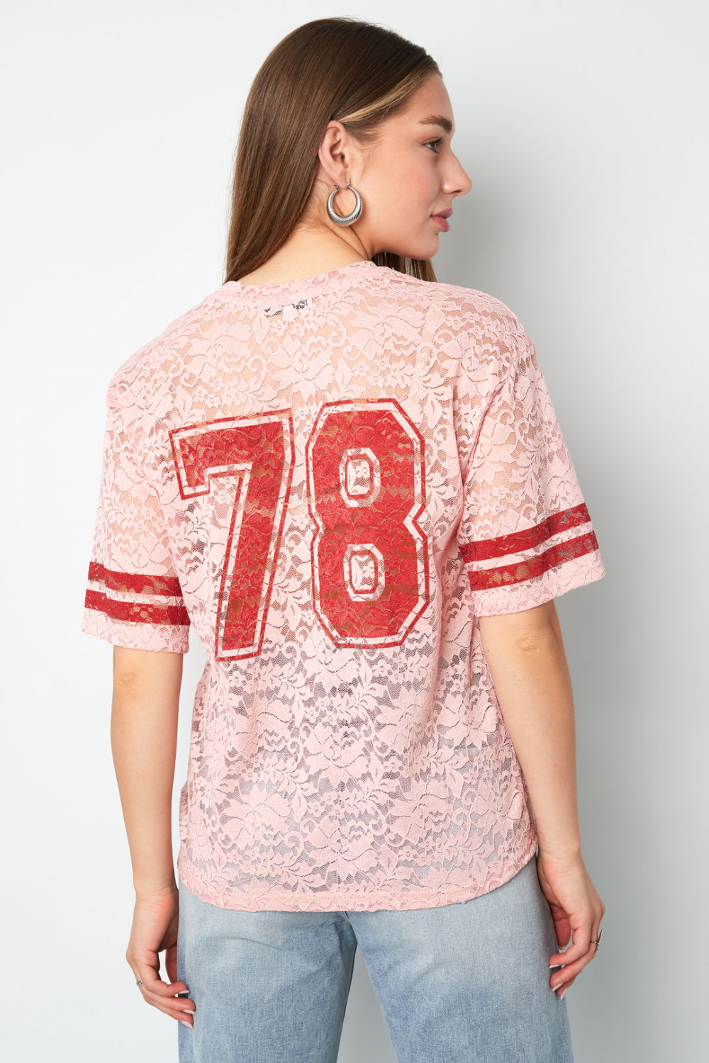 Fibre Polyester T-Shirt Femme Sporty Contraste De Couleurs h5Image10