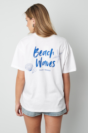 Coton T-Shirt Femme Casual Broderie Étoile De Mer h5 Image8