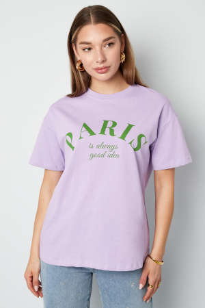 Cotton T-Shirt Femme Casual Letters h5 Image5