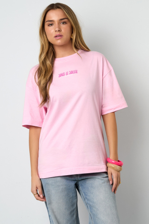 Coton Tricoté T-Shirt Femme Casual Lettres h5 Image9