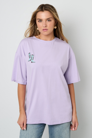 Cotton Knitted T-Shirt Femme Casual Cartoon h5 Image4