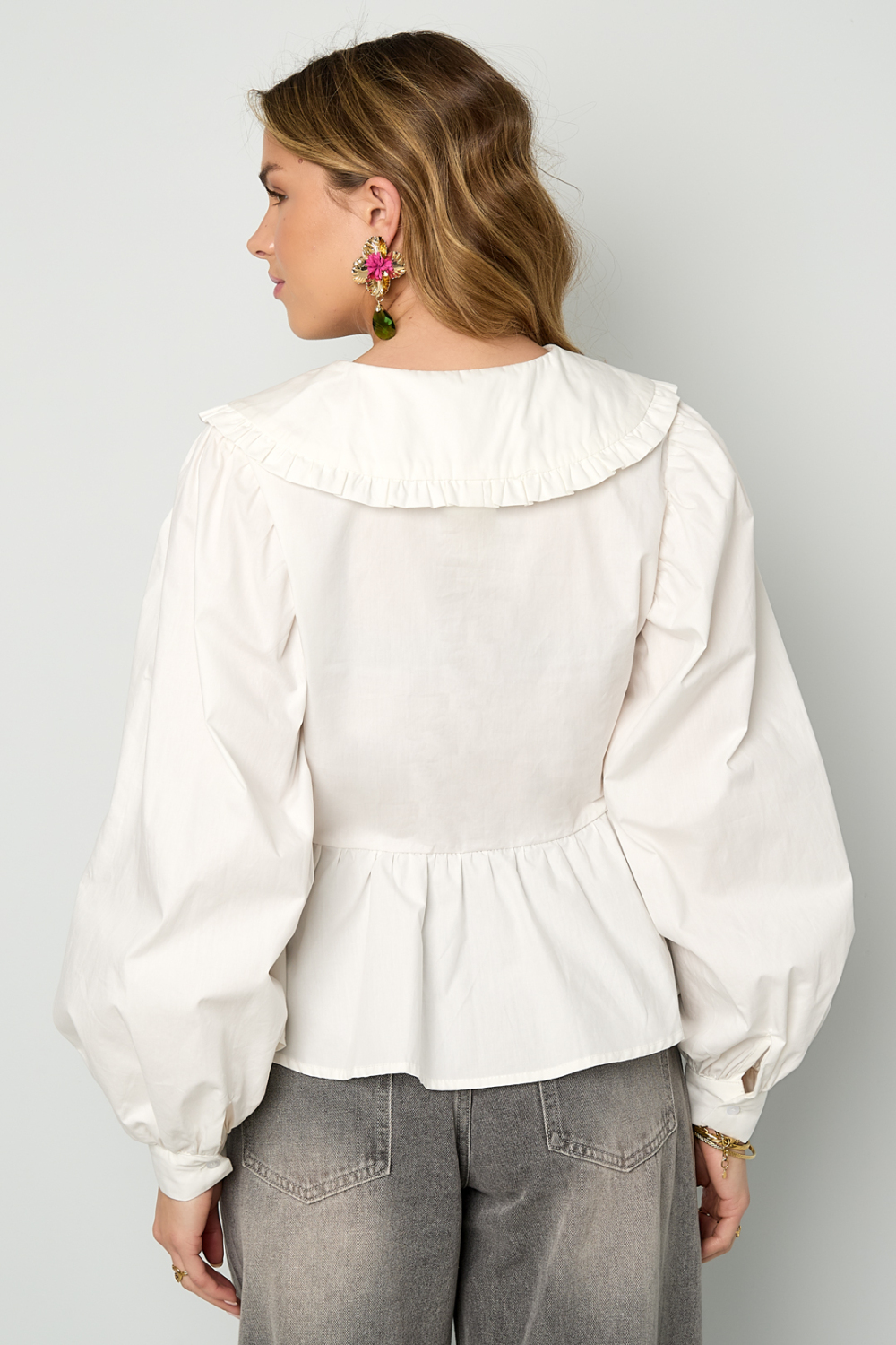 Chemisiers Et Chemises En Coton Uni, Vêtements Décontractés Printemps/Été h5Image10