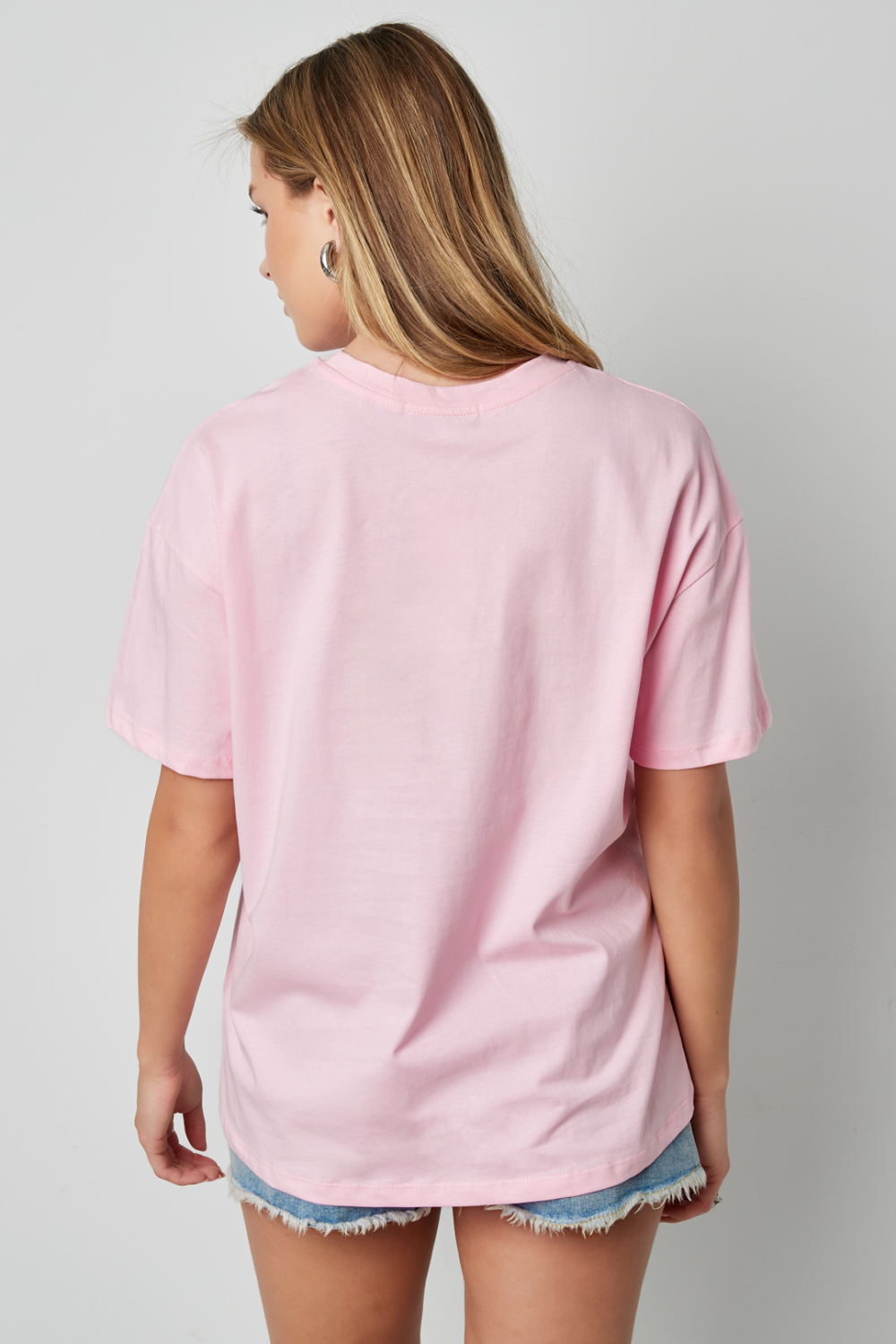 Cotton T-Shirt Femme Casual Letters h5Image11