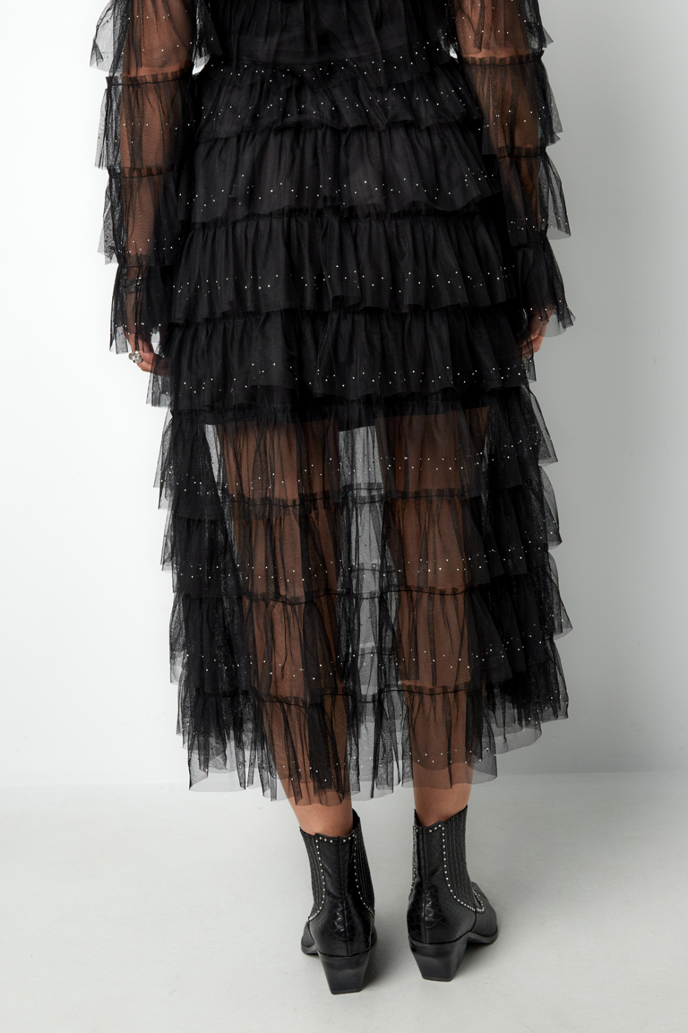 Jupe En Polyester À Volants Pour Femme Style Décontracté h5Image6
