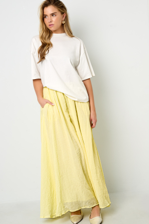 Jupe Maxi Femme En Fibre De Polyester Tissée Style Décontracté Couleur Unie h5 Image9