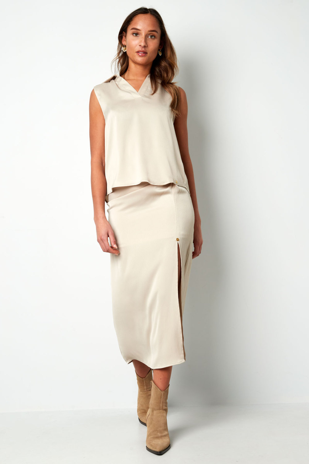 Blouse Sans Manches Col V Image4