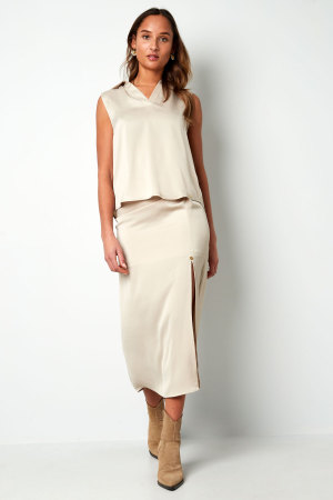 Blouse Sans Manches Col V h5 Image4