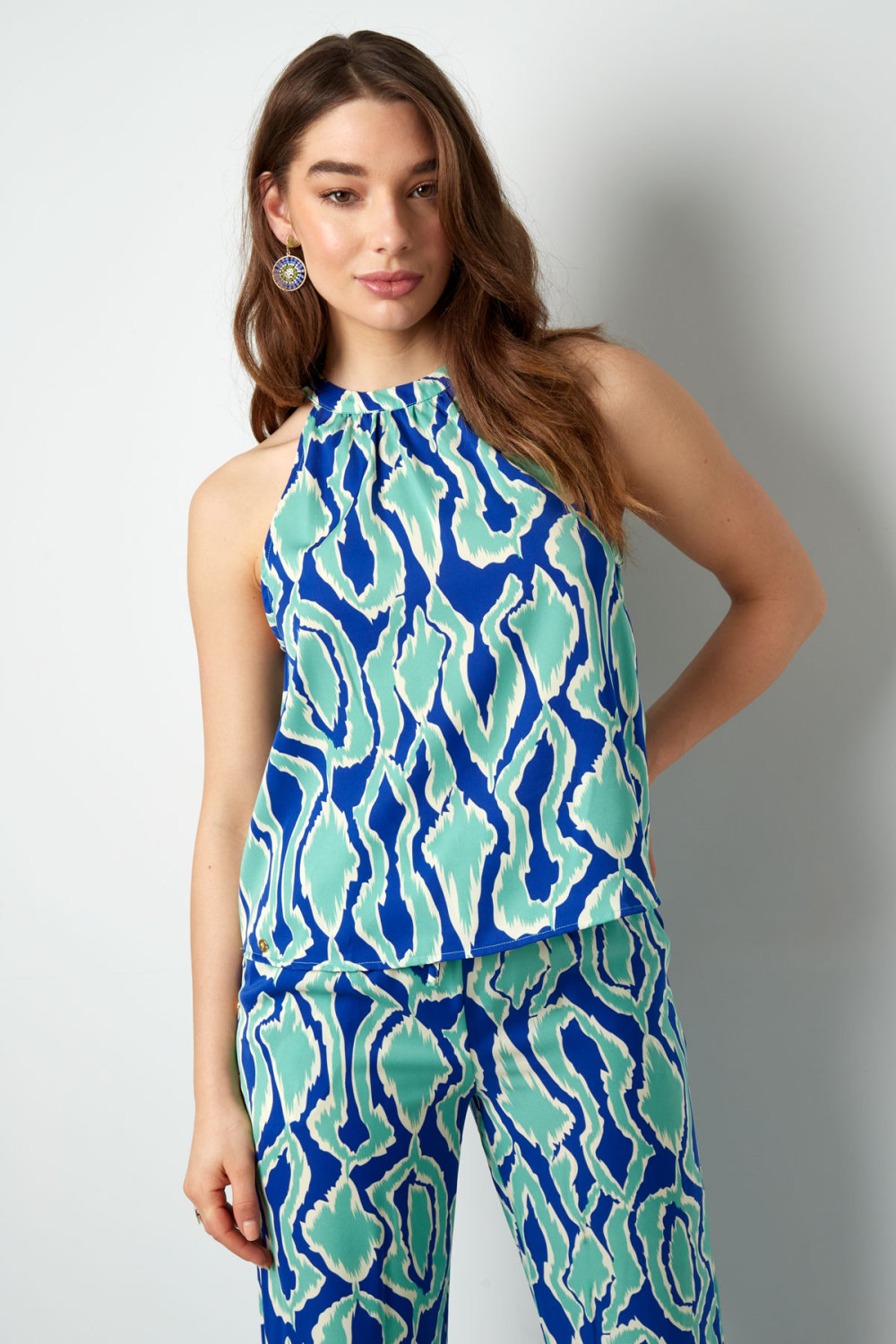 Top Sans Manches Femme En Polyester Motif Imprimé Image3