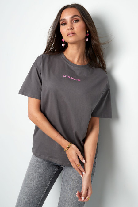 Coton T-shirt Femme Oversized Logo Brodé